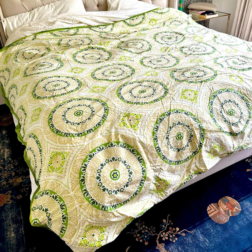 Queen size duvet cover from Anthropologie.